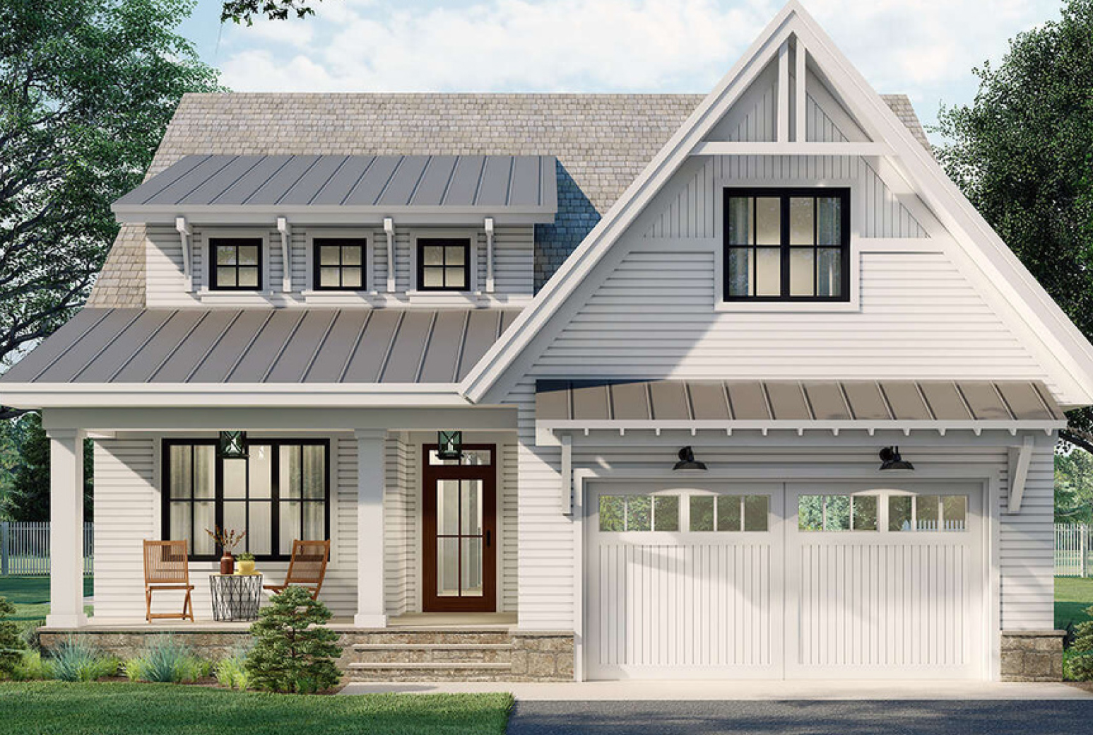 Rising Tide Homes: The Modern Farmhouse - 4 BR  3 BA  |  2,889 SF TWO-STORY W/ 2 CAR GARAGE
